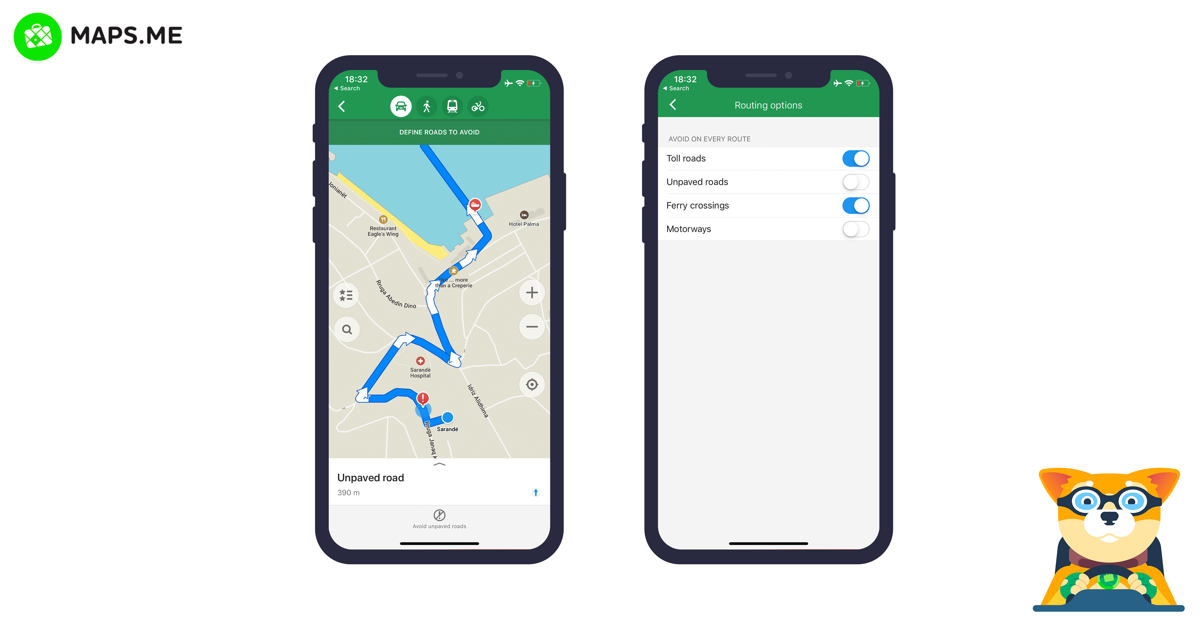 Route interface