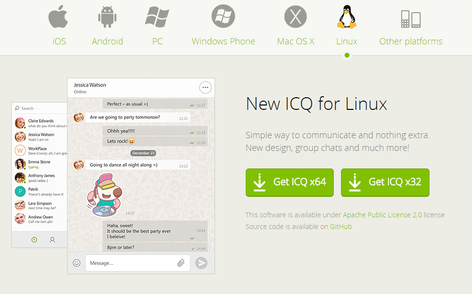 Как установить icq на linux